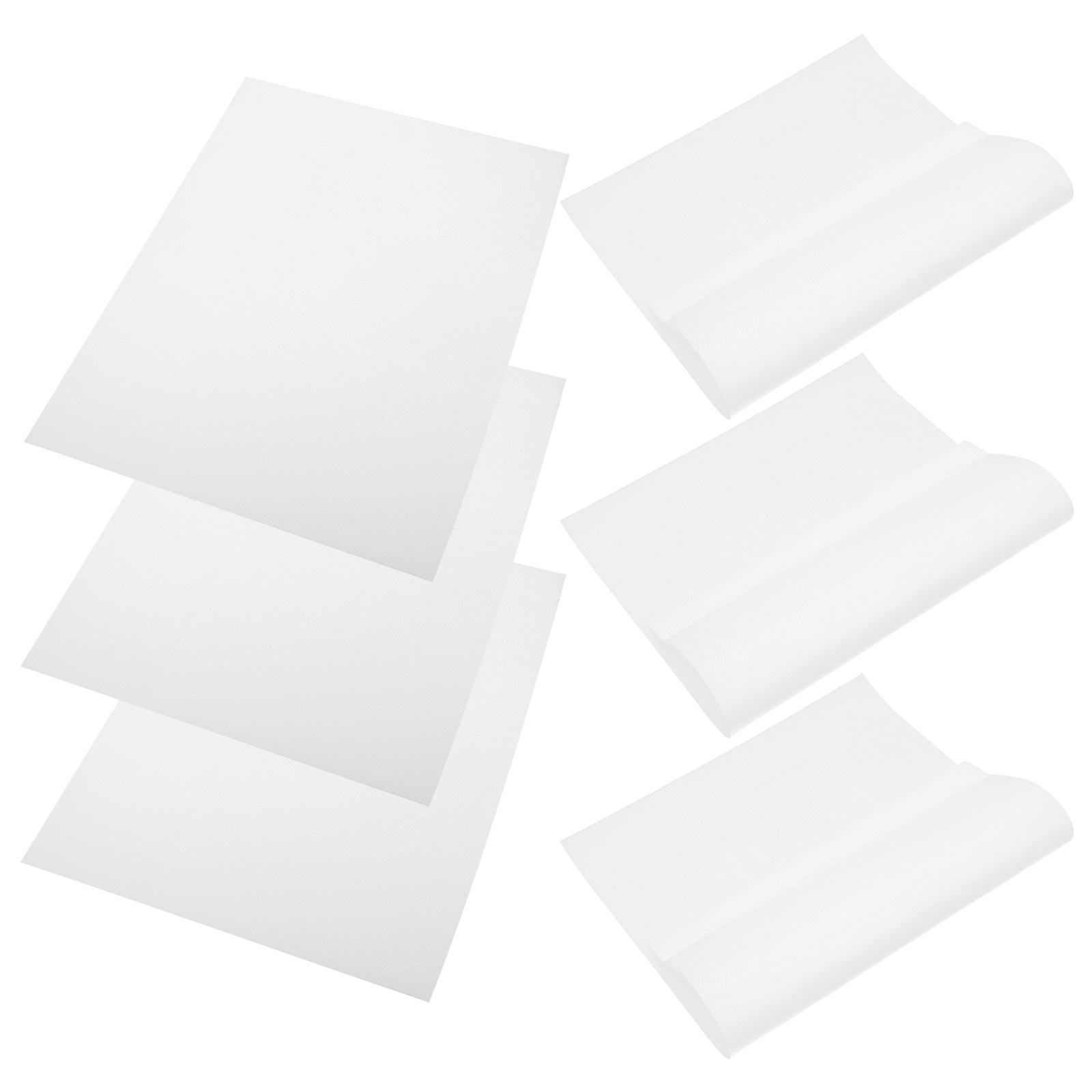 Yard Sign Blank - 6 Adet Düz Beyaz Bahçe Bayrağı,