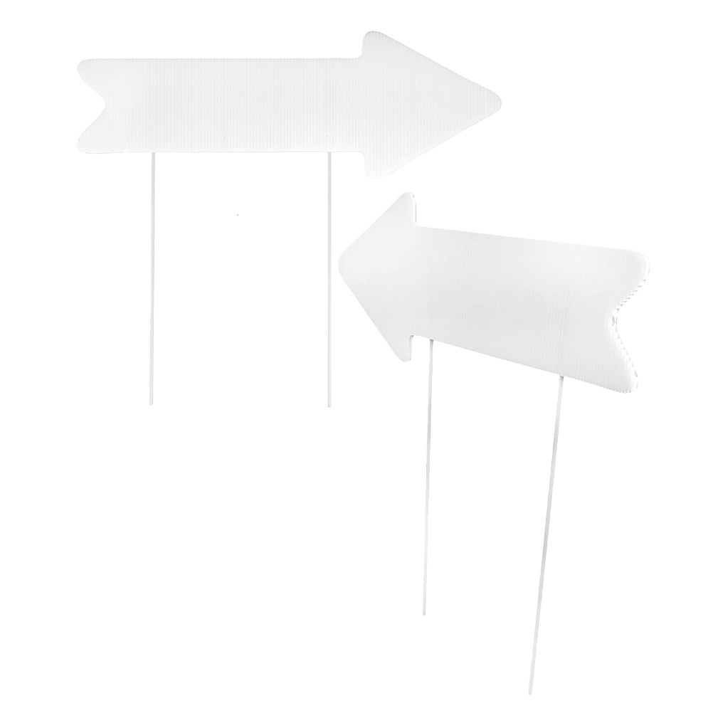 Yard Sign Blank - 2 Adet Boş Bahçe Tabelası Oluklu