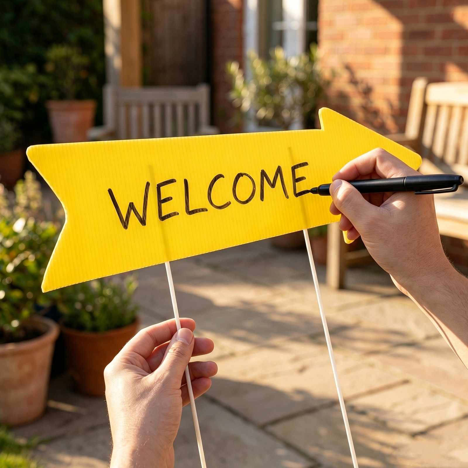 10 Adet Boş Ok Şeklinde Bahçe  - Yard Sign Blank incelemesi ve fiyatı